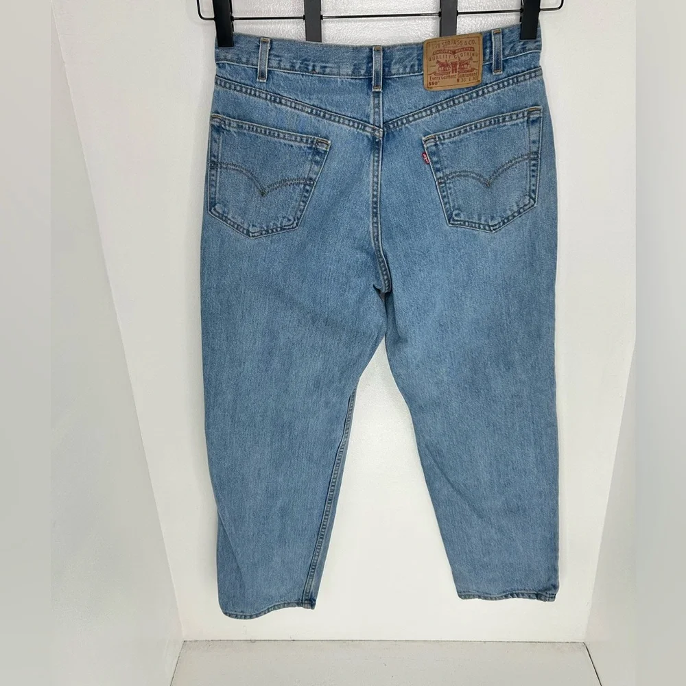 VTG‎ Levi's 550 Jeans Mens 33x30 (Tag 36x30) Loose Relaxed Tapered USA Y2K Denim